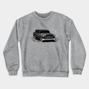 Black 55 Chevy Nomad Crewneck Sweatshirt